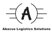 Abacus Logistics Solutions logo with a stylized letter A inside a circle.