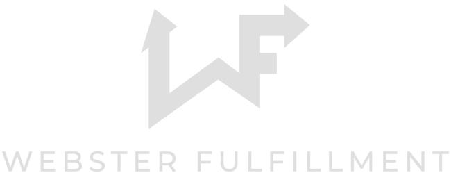 Webster Fulfillment logo featuring stylized W and F with arrows, above the company name in uppercase letters.