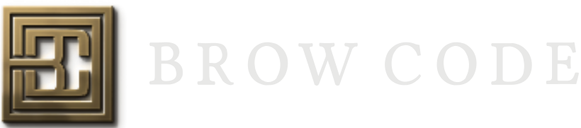 Brow Code's visual identity centers around eyebrow beauty and enhancement. The website showcases clean, minimalist product photography with neutral tones and professional styling. Product images feature before-and-after shots demonstrating brow transformation results, with models displaying naturally shaped, well-defined eyebrows. The brand uses sophisticated packaging design with gold accents, particularly visible in their Brow Gold Nourishing Growth Oil product. The overall aesthetic is modern and aspirational, targeting consumers seeking professional brow results at home. Product imagery emphasizes natural beauty enhancement rather than dramatic transformation, with soft lighting and clean backgrounds that highlight the precision and quality of their eyebrow care formulations. The visual presentation suggests premium quality while maintaining accessibility for everyday consumers.
