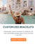 Wanderer's brand identity centers around meaningful, personalized jewelry with an adventurous spirit. The homepage features a clean, modern e-commerce design with a mobile-optimized hero image and product grid layout. The brand showcases various bracelet designs including custom coordinates, mountain-themed pieces, infinity symbols, date engravings, and romantic hand gesture motifs. The visual aesthetic appears minimalist and contemporary, using what seems to be neutral colors with product photography on clean backgrounds. The bracelets themselves feature engraved or embossed designs on what appears to be leather or fabric bands in various colors including gray, olive, light blue, red/burgundy, and multicolored options. The overall design emphasizes customization and personal storytelling through wearable accessories, with a focus on life's journeys and meaningful moments.