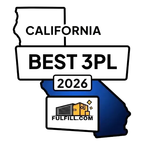 Fulfill.com Best 3PLs in California 2026 Award Badge
