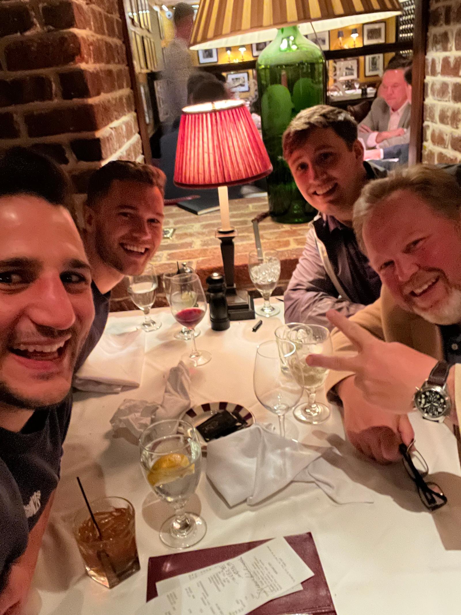 All Points 3PL owners and Fulfill.com founders at dinner